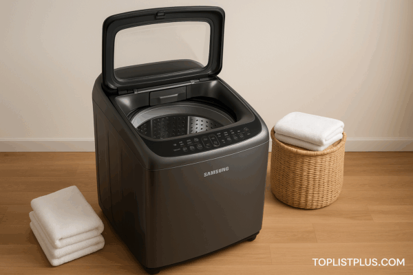 เครื่องซักผ้า Samsung ฝาบน 12 kg รุ่นไหนดี ที่มาพร้อมดีไซน์เรียบหรูและฟังก์ชันครบครันในบ้านที่ทันสมัย