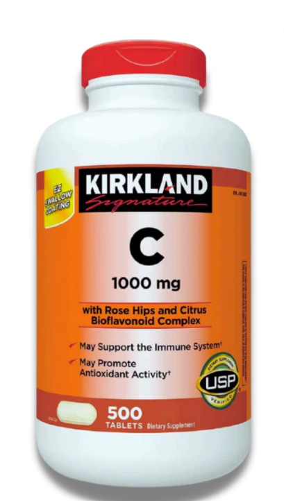 วิตามินเสริมภูมิคุ้มกัน ยี่ห้อไหนดี - Kirkland Signature Vitamin C 1000 mg