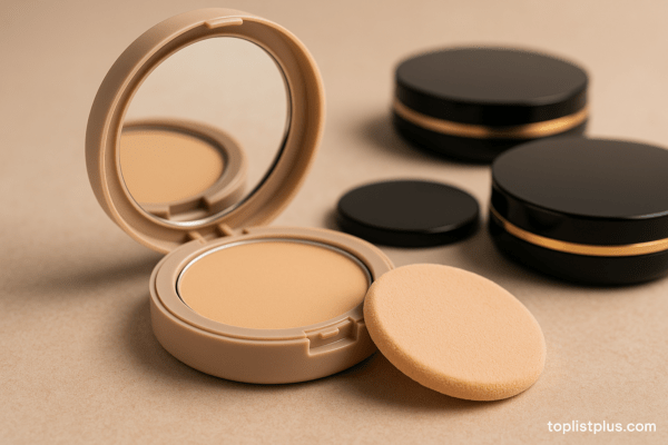 แป้งพัฟ ยี่ห้อไหนดี แพ็กเกจคอมแพ็คสวยงามพร้อมพัฟและกระจก