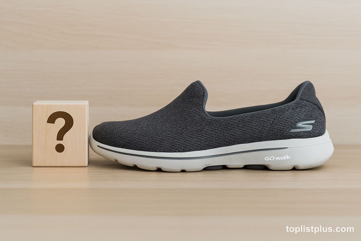 ภาพเครื่องหมายคำถามและรองเท้า Skechers