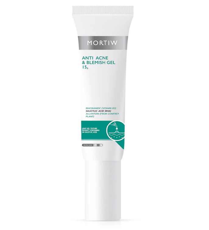 เจลแต้มสิว Mortiw Anti Acne & Blemish Gel