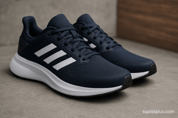 รองเท้าวิ่ง Adidas ผู้ชาย รุ่นไหนดี ภาพรองเท้าวิ่งดีไซน์ทันสมัยในสภาพแวดล้อมธรรมชาติ