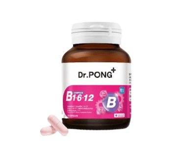 วิตามินบำรุงสมอง Dr.PONG B Complex 1-6-12