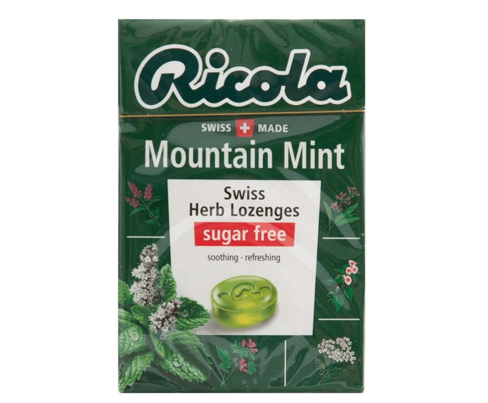 ยาอมแก้ไอ ยี่ห้อไหนดี - Ricola Mountain Mint Sugarfree