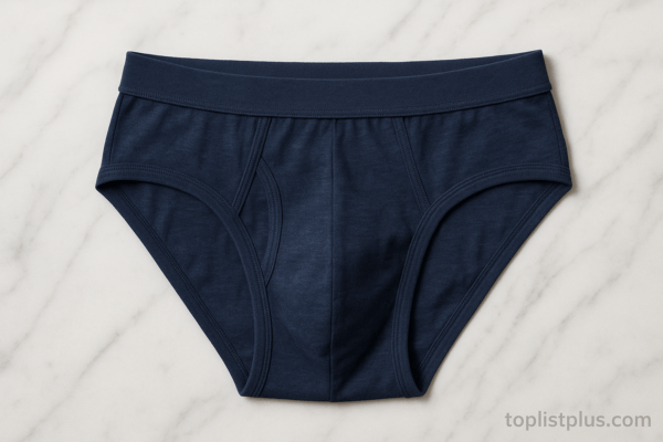 กางเกงในผู้ชาย ยี่ห้อไหนดี วางอยู่บนพื้นหินอ่อนสีขาว