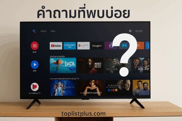 Android TV ยี่ห้อไหนดี จัดวางในห้องนั่งเล่นสมัยใหม่สำหรับบทความ SEO คำถามที่พบบ่อย