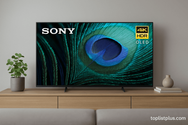 ทีวี Sony 65 นิ้ว แสดงภาพความละเอียดสูงในห้องนั่งเล่นสมัยใหม่ – TV Sony 65 นิ้ว รุ่นไหนดี