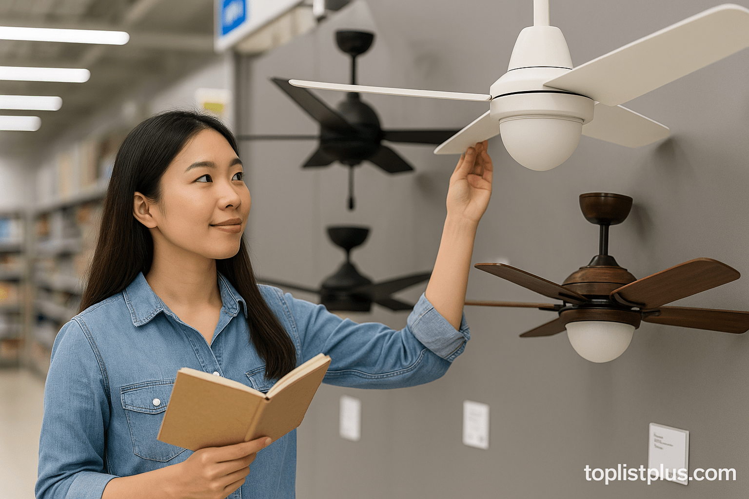 ภาพอินโฟกราฟิกแนะนำวิธีการเลือกซื้อพัดลมเพดาน