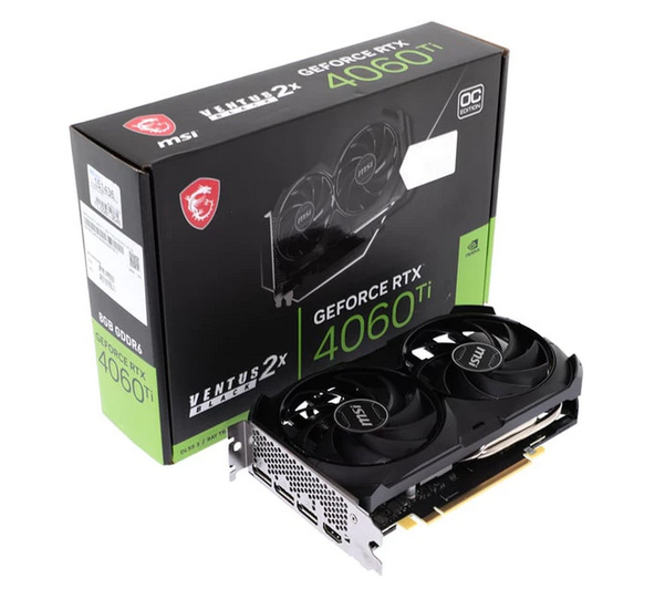 MSI VGA GEFORCE RTX 4060 TI VENTUS 2X BLACK