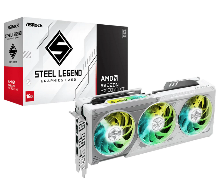 VGA ASRock Radeon RX 9700 XT Steel Legend 16GB