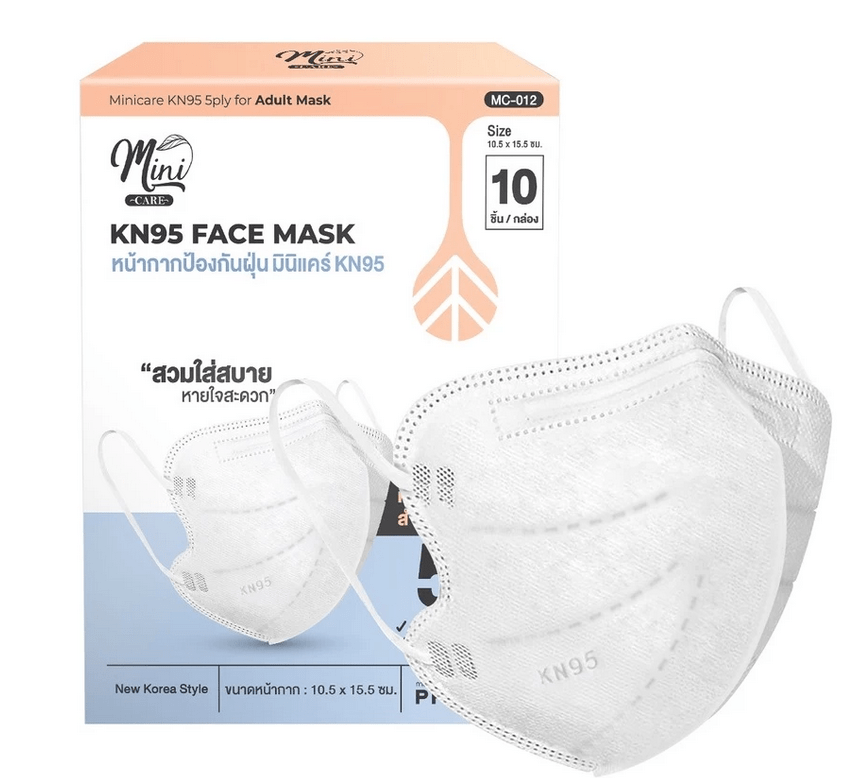 หน้ากาก N95 ยี่ห้อไหนดี Minicare 2D KN95