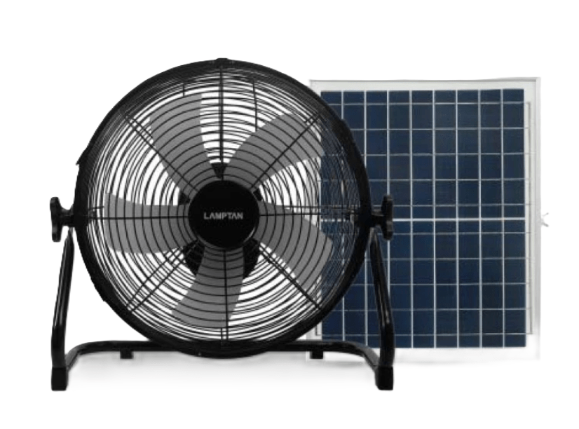 พัดลมโซล่าเซลล์ LAMPTAN Solar Fan