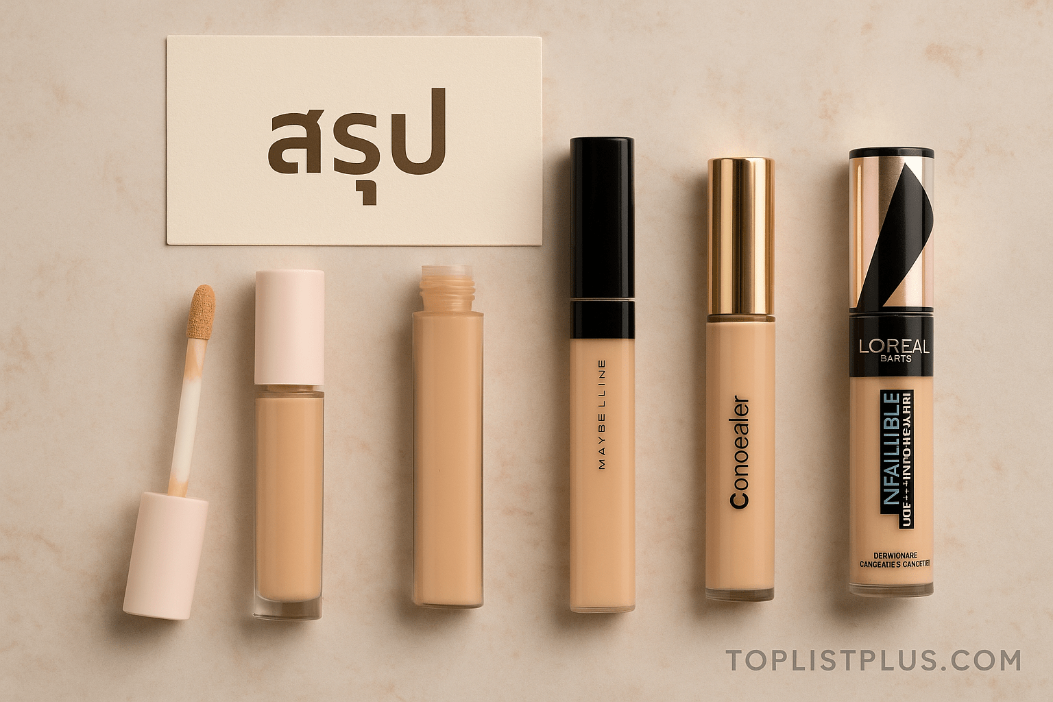 ภาพสรุปรวมผลิตภัณฑ์คอนซีลเลอร์หลากหลายยี่ห้อ