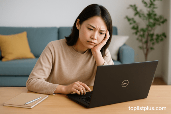 ภาพโต๊ะทำงานพร้อมโน๊ตบุ๊ค Dell รุ่นใหม่ แสดงบรรยากาศการใช้งานและเคล็ดลับการเลือกซื้อ โน๊ตบุ๊ค Dell รุ่นไหนดี