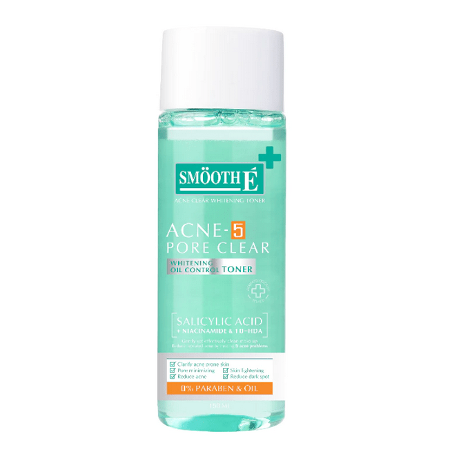 Smooth E Acne-5 Pore Clear Whitening Toner