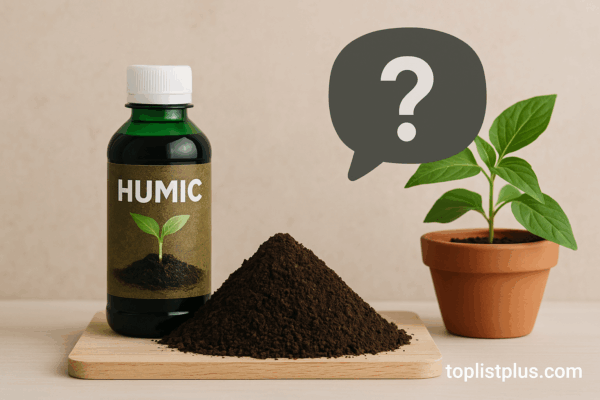 ภาพประกอบคำถามที่พบบ่อย ฮิวมิค ยี่ห้อไหนดี แสดงผลิตภัณฑ์ฮิวมิคพร้อมดินและต้นไม้ในกระถาง