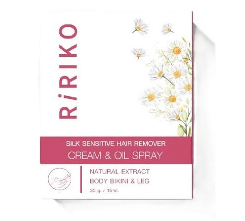 Ririko Silk Sensitive Hair Remover Cream & Oil Spray
