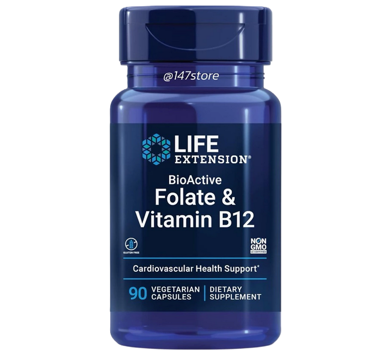 วิตามินบํารุงเลือด ยี่ห้อไหนดี Life Extension BioActive Folate & B12