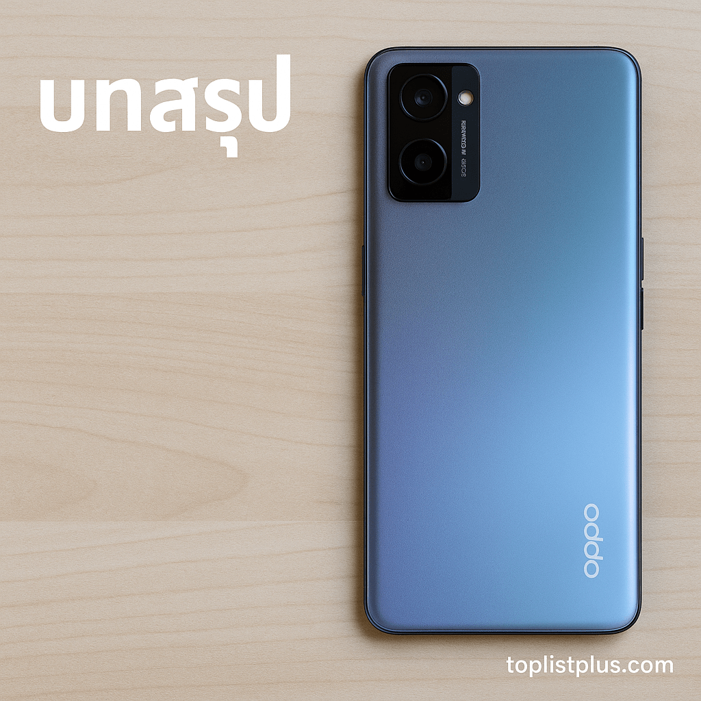 บทสรุปการเลือกซื้อโทรศัพท์ OPPO 5G
