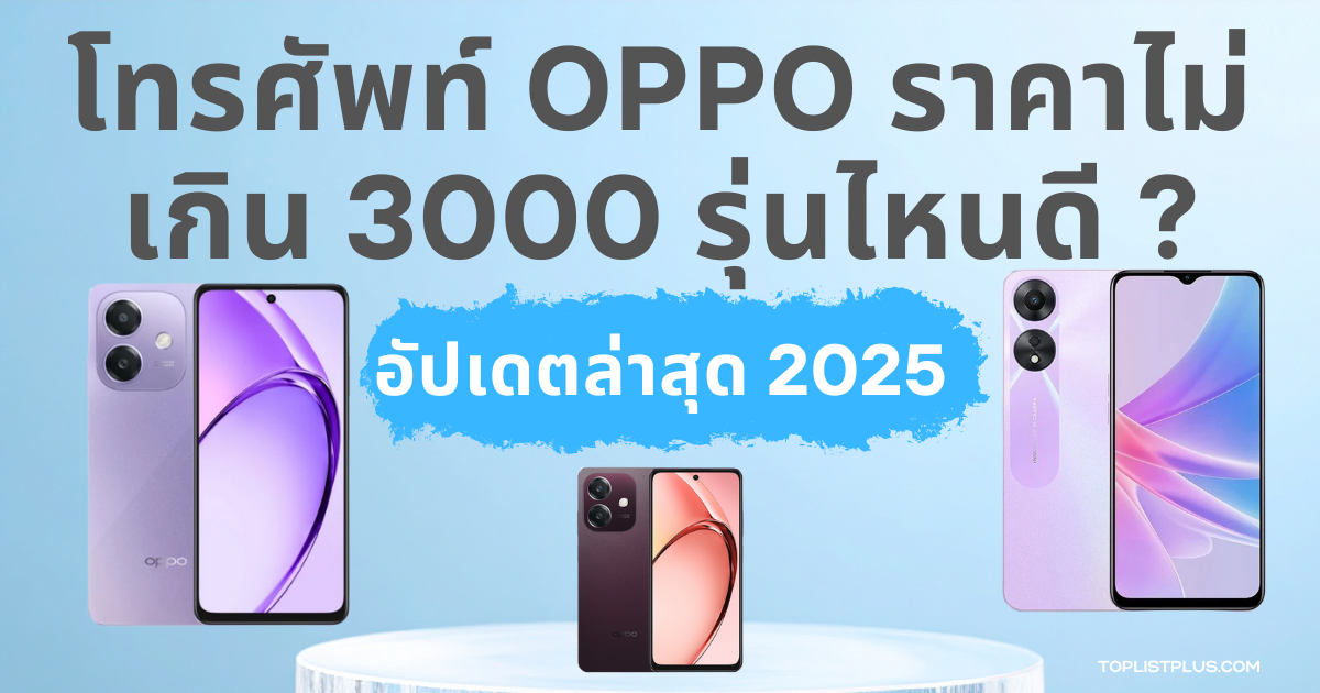 โทรศัพท์ OPPO ราคาไม่เกิน 3000 รุ่นไหนดี สำหรับบทความแนะนำการเลือกซื้อสมาร์ทโฟนราคาประหยัด