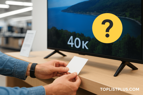 ภาพประกอบบทความ SEO เคล็ดลับการเลือกซื้อ ทีวี 40 นิ้ว รุ่นไหนดี แสดงบรรยากาศการเลือกซื้อทีวีในร้าน