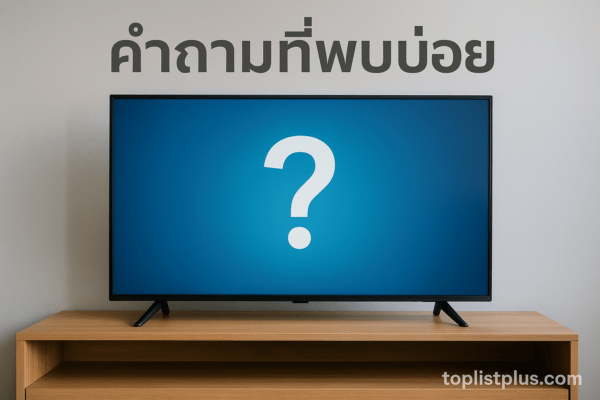 ทีวี 40 นิ้ว รุ่นไหนดี จอแบนดีไซน์ทันสมัย วางบนชั้นไม้ ใช้ประกอบบทความคำถามที่พบบ่อย