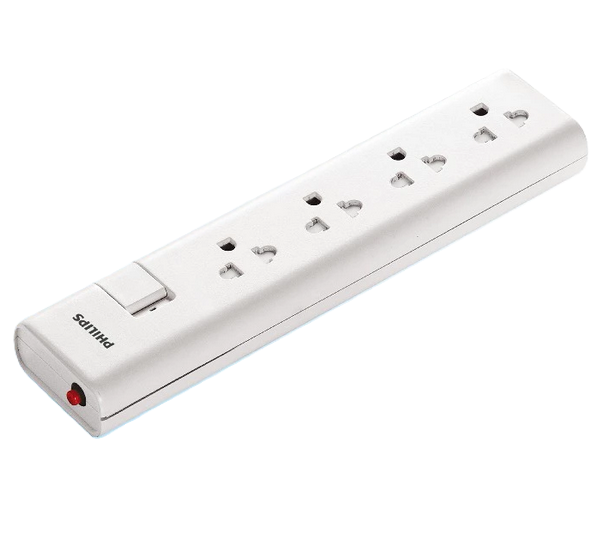 PHILIPS รางปลั๊ก 4 ช่อง 10A 2300W