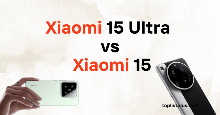 Xiaomi 15 Ultra vs Xiaomi 15: ภาพหน้าปกบทความเปรียบเทียบ โดยมีสมาร์ทโฟน Xiaomi สองเครื่องวางคู่กัน ซึ่งแสดงถึงการเปรียบเทียบโมเดล Ultra และโมเดลปกติ