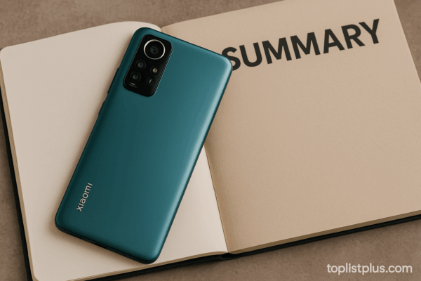 โทรศัพท์ Xiaomi ราคาไม่เกิน 6000 รุ่นไหนดี วางบนพื้นหลังโมเดิร์น ใช้สำหรับตกแต่งบทความหัวข้อบทสรุป