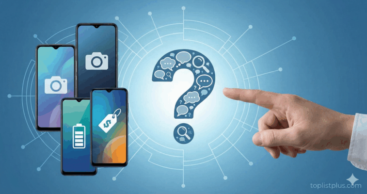 รูปประกอบหัวข้อคำถามที่พบบ่อย (FAQ) สำหรับบทความ โทรศัพท์ Android ไม่เกิน 8000 รุ่นไหนดี