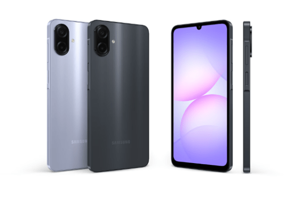 ภาพประกอบ Samsung Galaxy A07 vs Samsung Galaxy A06 แสดงดีไซน์ตัวเครื่องทั้งด้านหน้า ด้านหลัง และด้านข้าง เพื่อเปรียบเทียบความบางและความเรียบหรูของทั้งสองรุ่น