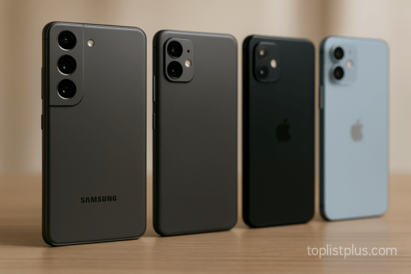 โทรศัพท์ Samsung รุ่นใหม่เทียบกับแบรนด์อื่น แสดงจุดเด่นของโทรศัพท์ Samsung เทียบกับแบรนด์อื่น ในมุมมองดีไซน์และคุณภาพวัสดุ