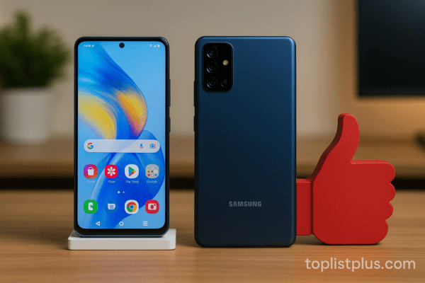 ภาพโทรศัพท์ Samsung แสดงถึงความนิยมในตลาด สมาร์ตโฟนดีไซน์ทันสมัยและคุณภาพสูง สื่อถึงแนวคิด “ทำไมโทรศัพท์ Samsung ถึงได้รับความนิยม”