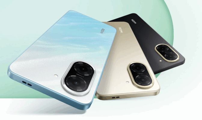 ภาพถ่ายด้านหลังมือถือ Redmi 3 เครื่อง 3 สี (ฟ้า, ทอง, ดำ) แสดงตัวเลือกสินค้าสำหรับผู้ที่กำลังศึกษา วิธีดูสเปกมือถือ Redmi ก่อนซื้อ