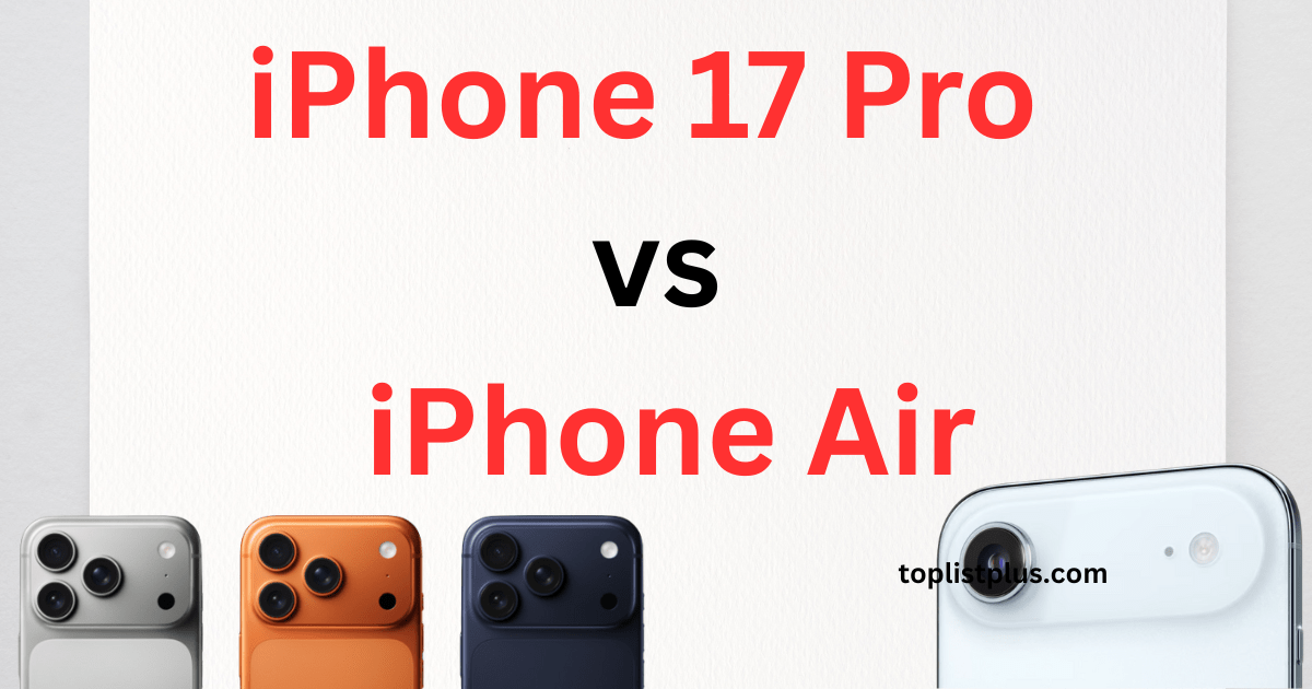iPhone 17 Pro vs iPhone Air ภาพหน้าปกบทความเปรียบเทียบสมาร์ตโฟนสองรุ่นใหม่จาก Apple
