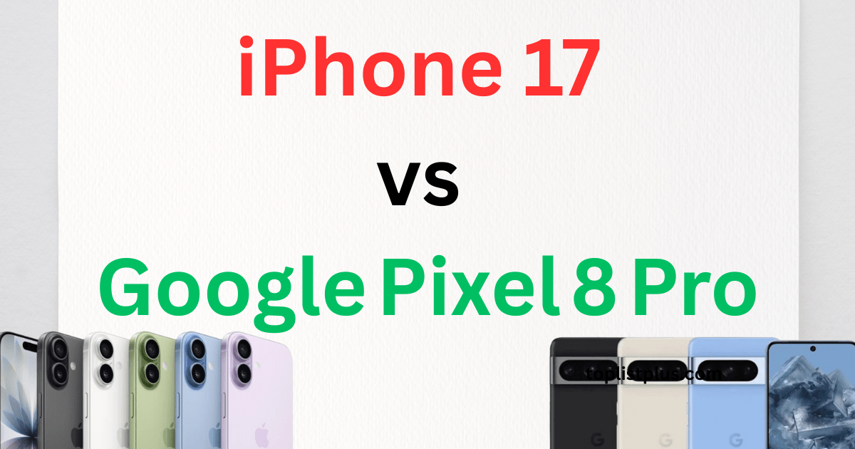 iPhone 17 vs Google Pixel 8 Pro ภาพหน้าปกบทความรีวิวเปรียบเทียบสมาร์ทโฟนเรือธงรุ่นล่าสุดปี 2025
