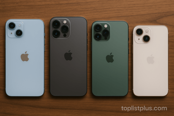 ภาพ iPhone สำหรับผู้สูงอายุ รุ่นไหนดี วางเรียงอยู่บนโต๊ะไม้ในบรรยากาศเรียบหรู ใช้สำหรับประกอบบทความ SEO หัวข้อ "บทสรุป"