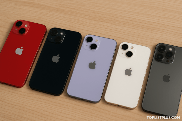 iPhone สำหรับนักศึกษา รุ่นไหนดี วางเรียงแสดงสีและดีไซน์ต่าง ๆ เหมาะกับการเลือกซื้อตามงบประมาณของนักศึกษา