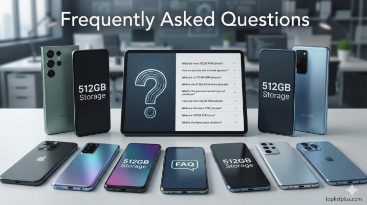 ภาพประกอบบทความคำถามที่พบบ่อยเกี่ยวกับ โทรศัพท์ ROM 512GB รุ่นไหนดี แสดงสมาร์ทโฟนและแท็บเล็ตหลายรุ่น