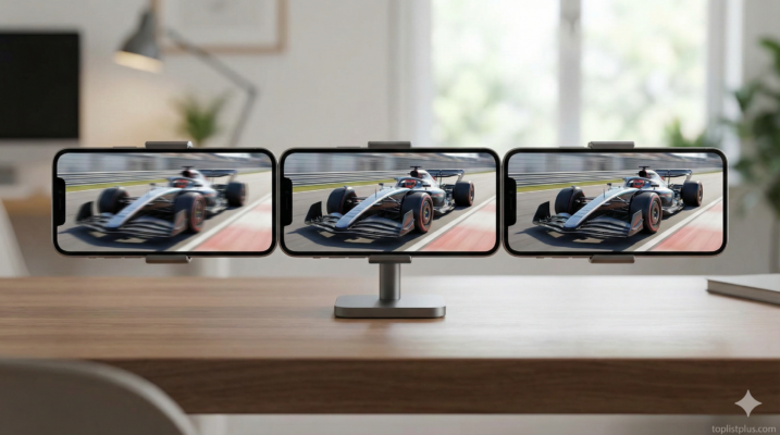 ภาพเปรียบเทียบความลื่นไหลของหน้าจอมือถือ 3 ระดับ แสดงให้เห็นชัดเจนว่า 60Hz / 90Hz / 120Hz ต่างกันยังไง ผ่านการแสดงผลภาพรถแข่งที่ความเร็วสูง