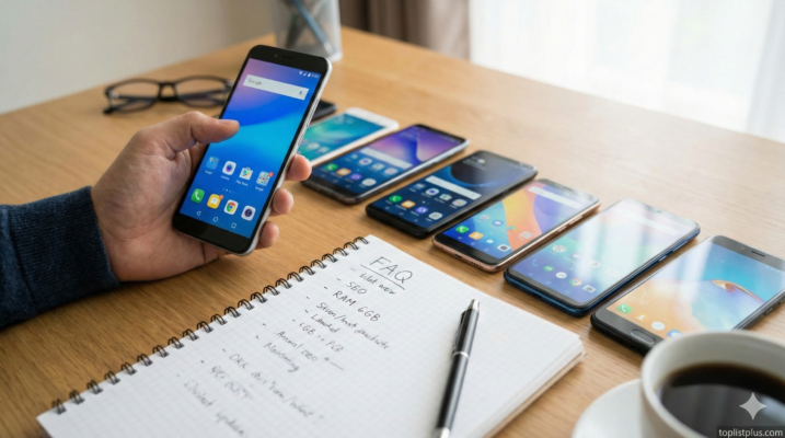 ภาพประกอบบทความ FAQ คำถามที่พบบ่อยเกี่ยวกับ โทรศัพท์ RAM 6GB รุ่นไหนดี แสดงการเปรียบเทียบมือถือหลายรุ่น