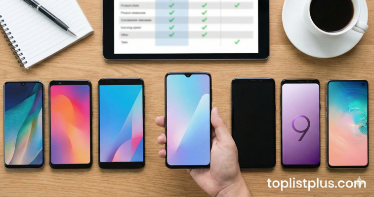 ภาพประกอบบทสรุปสำหรับบทความช่วยตัดสินใจ โทรศัพท์ Android ความจุ 256GB รุ่นไหนดี แสดงการเปรียบเทียบสมาร์ทโฟนหลายรุ่น