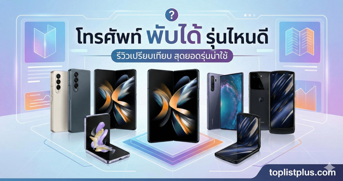 รูปหน้าปกบทความแนะนำ โทรศัพท์ พับได้ รุ่นไหนดี รวมสมาร์ทโฟนจอพับดีไซน์ล้ำและสเปกยอดนิยม