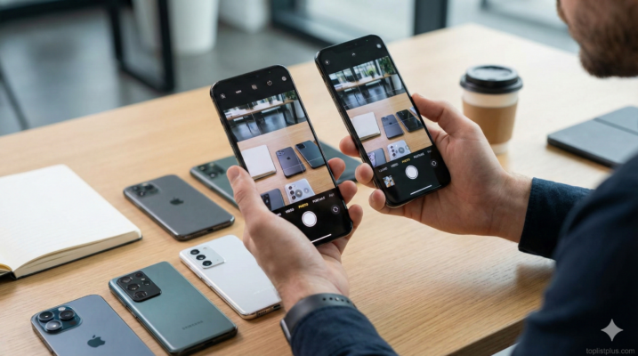 วิธีเลือกมือถือถ่ายรูป - ภาพเปรียบเทียบการใช้งานกล้องบนหน้าจอสมาร์ทโฟนหลายรุ่น