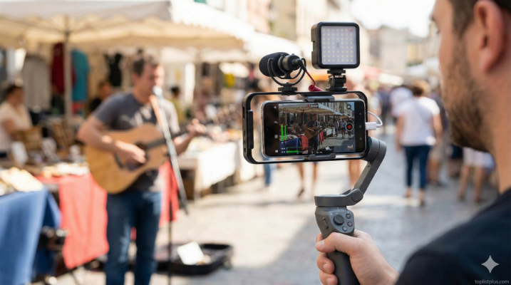 การใช้งานจริงในการถ่ายวิดีโอด้วยสมาร์ทโฟน Android พร้อมอุปกรณ์เสริม ภาพประกอบบทความ วิธีเลือกมือถือ Andorid ถ่ายวิดีโอ