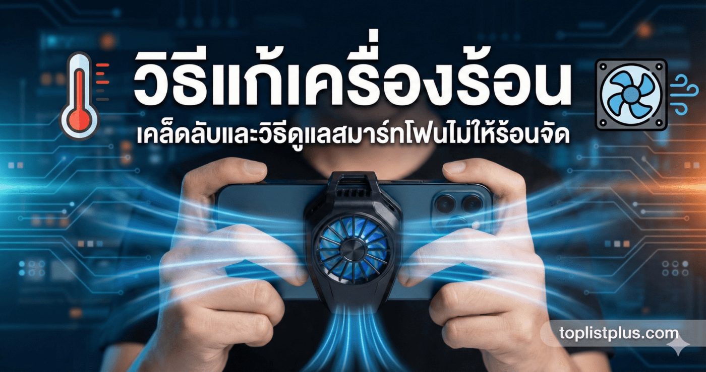 รูปหน้าปกบทความแนะนำแนวทางและ วิธีแก้เครื่องร้อน สำหรับมือถือและสมาร์ทโฟน