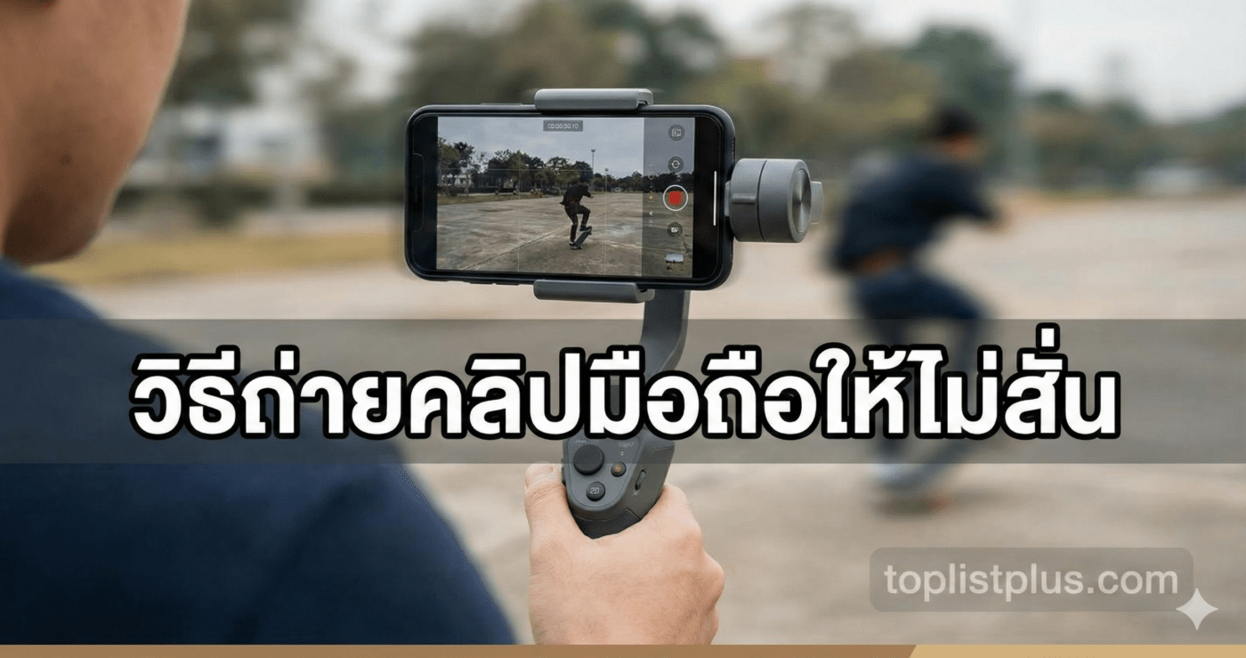 ภาพหน้าปกบทความแนะนำ วิธีถ่ายคลิปมือถือให้ไม่สั่น เพื่อวิดีโอที่นิ่งและลื่นไหล