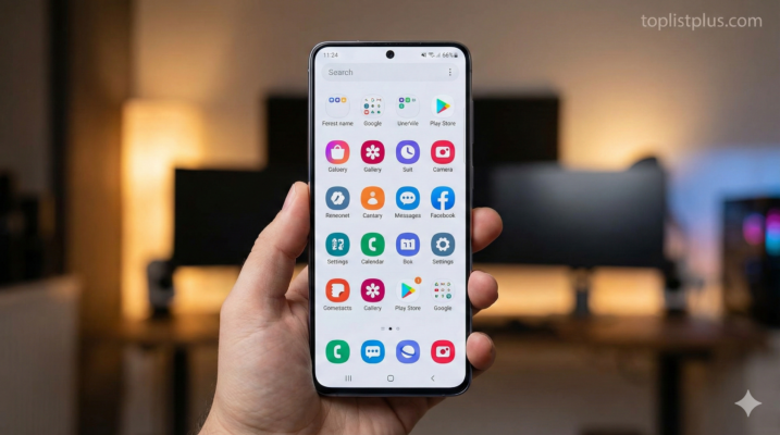 ภาพหน้าจอสมาร์ทโฟน Samsung ที่ใช้ระบบ One UI เพื่อประกอบการรีวิวว่า One UI ดีไหม
