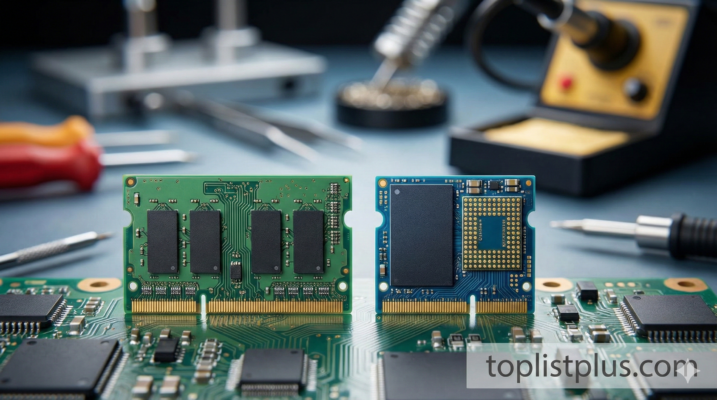 การเปรียบเทียบชิปหน่วยความจำประสิทธิภาพสูงระหว่าง LPDDR4X vs LPDDR5X บนแผงวงจรเมนบอร์ด