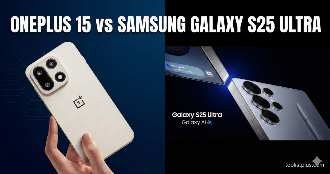 หน้าปกบทความ "OnePlus 15 vs Samsung Galaxy S25 Ultr